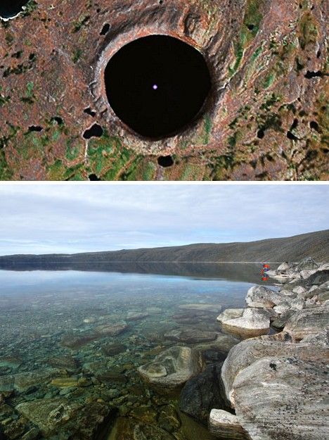 Cráter del meteorito Pingualuit, Canadá