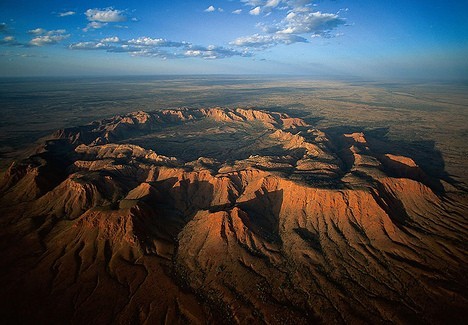 Cráter del meteorito del acantilado Goss, Australia 