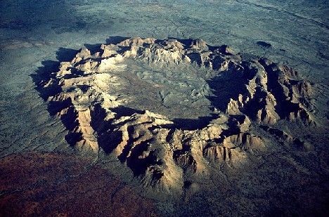 Cráter del meteorito del acantilado Goss, Australia 