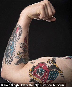 Tatuajes en los soldados desmovilizados estadounidenses conmemoran la guerra