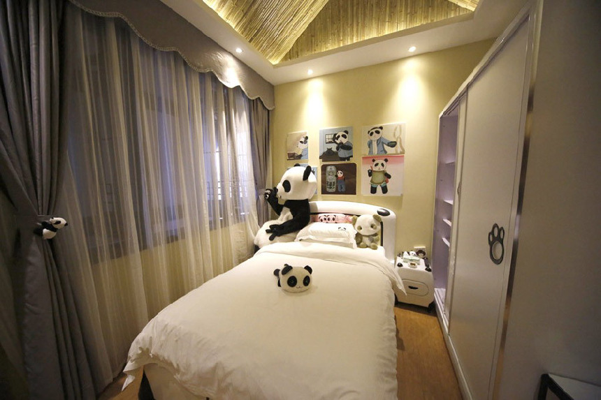 Abre el primer hotel temático de panda en Sichuan, China