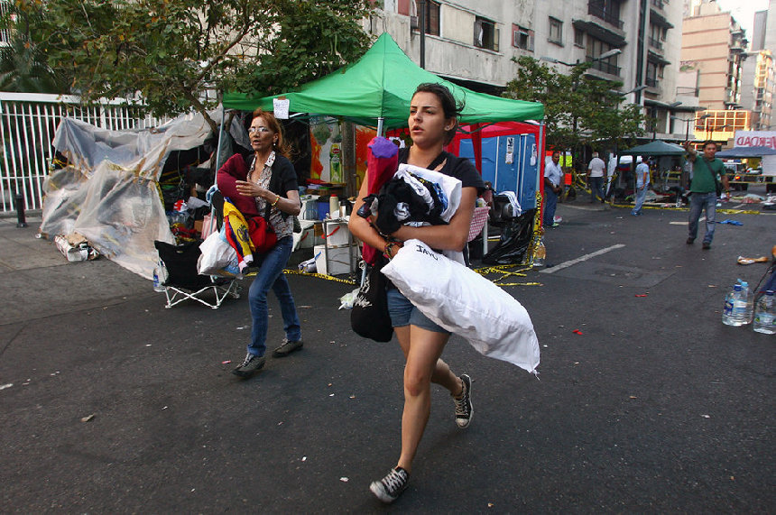 Lloran los partidarios de Hugo Chávez