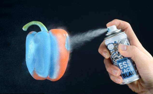La pintura aerosol comestible transforma la comida en una fiesta de colores 7