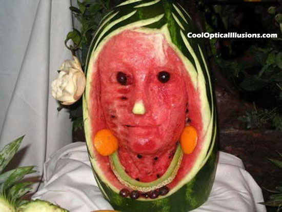 Fotos divertidas:Diez caras hechas con comida