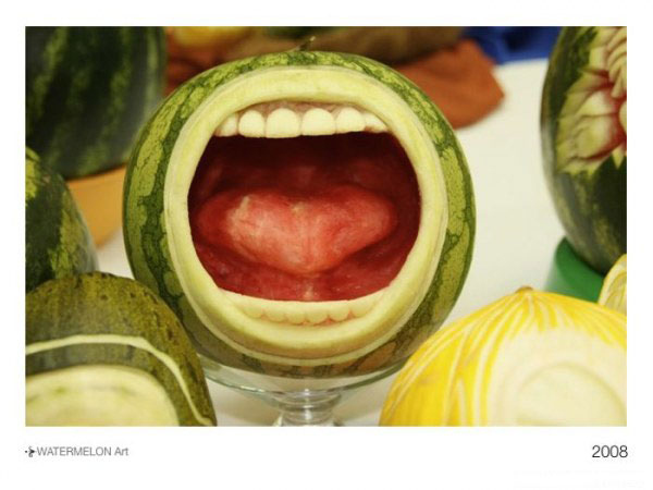 Fotos divertidas:Diez caras hechas con comida