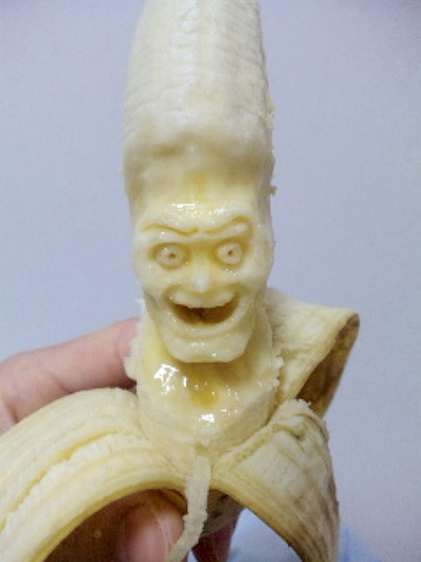 Fotos divertidas:Diez caras hechas con comida