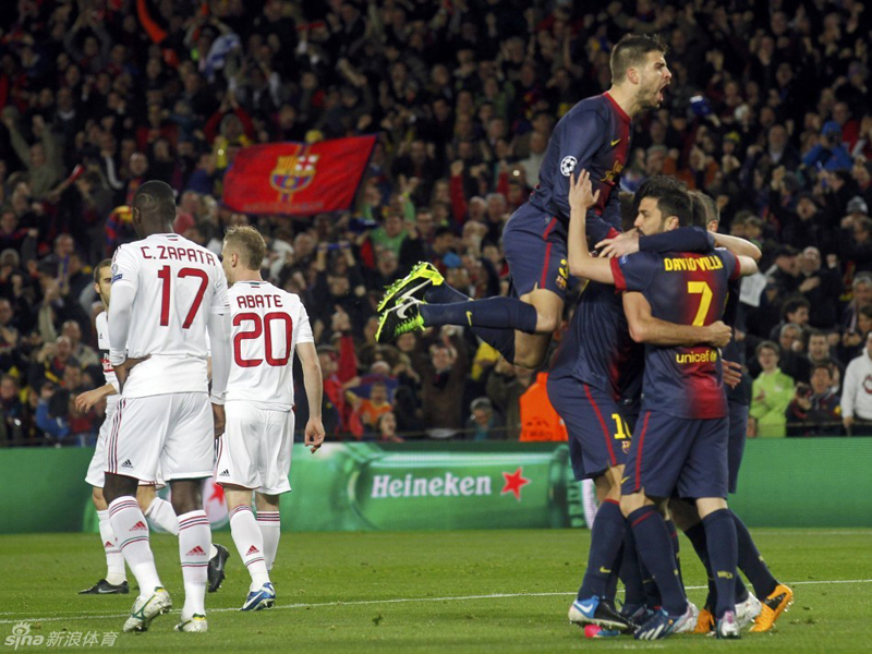 El Barça golea al Milan y pasa a los cuartos de la Champions League 3