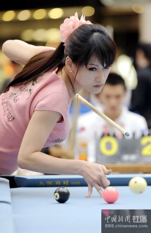 Las jugadoras más sexy de billar profesional de Asia
