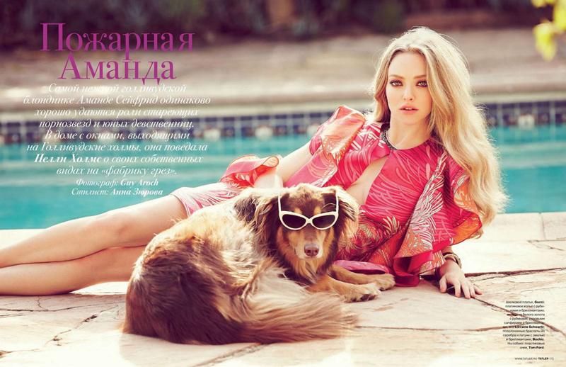 Amanda Seyfried,protagonista de 'Les Miserables',posa para 《Tatler》Rusia 3