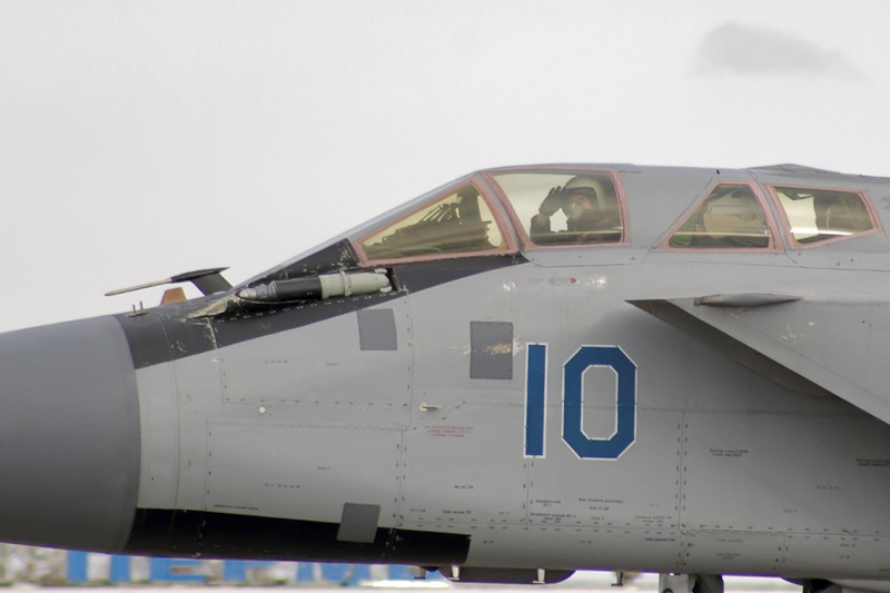 Detalle de MIG-31, el avión cazador más rápido de Rusia, defensa, militar,