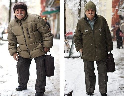 Un abuelo muy de moda de 83 años