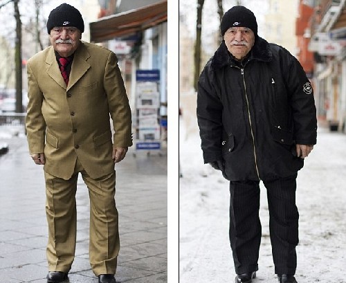 Un abuelo muy de moda de 83 años