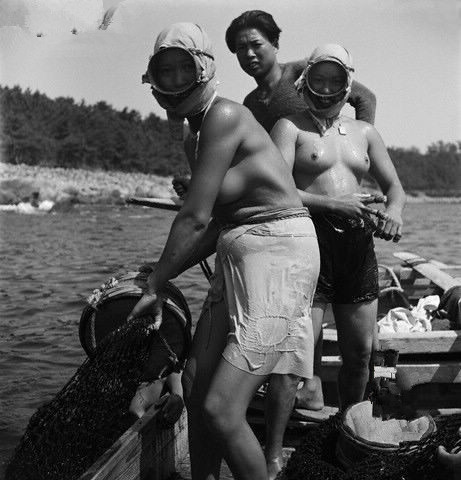 Fotos antiguas: fotos desnudas de ama, las pescadoras mujeres japonesas