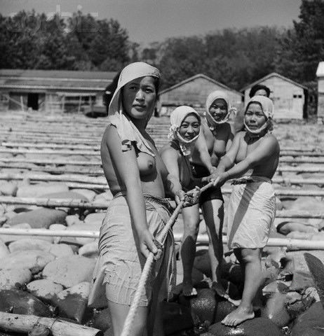Fotos antiguas: fotos desnudas de ama, las pescadoras mujeres japonesas