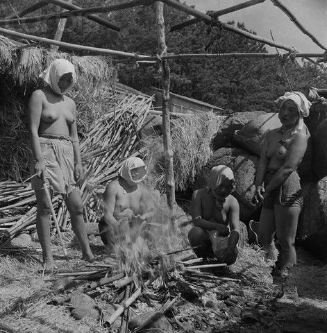 Fotos antiguas: fotos desnudas de ama, las pescadoras mujeres japonesas