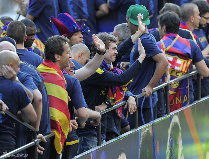 La celebración de la Liga del Barcelona 8