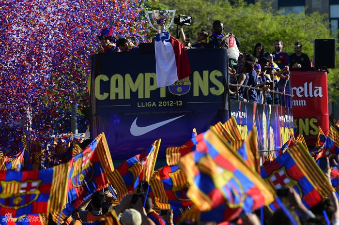 La celebración de la Liga del Barcelona 10