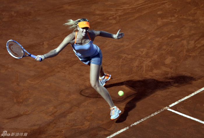 Sharapova avanzó a cuartos de final en Roma 1