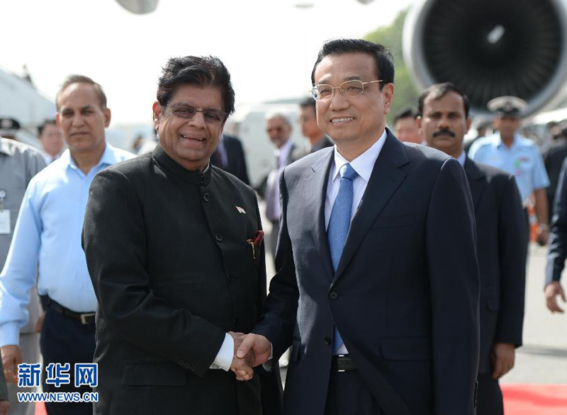 Premier chino llega a Nueva Delhi para visita oficial 4