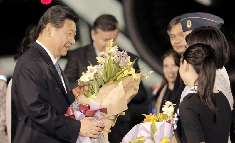 Presidente de China Xi Jinping llega a Costa Rica y empieza la visita oficial