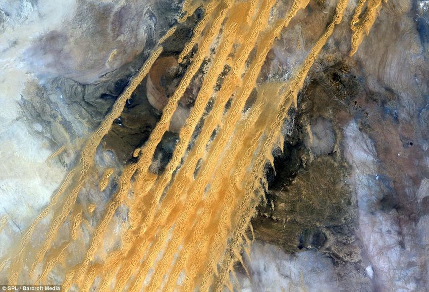 Increíbles fotos de los desiertos por el satélite