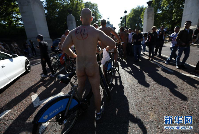 Ciclistas Desnudos Participan Del Evento World Naked Bike Spanish China Org Cn