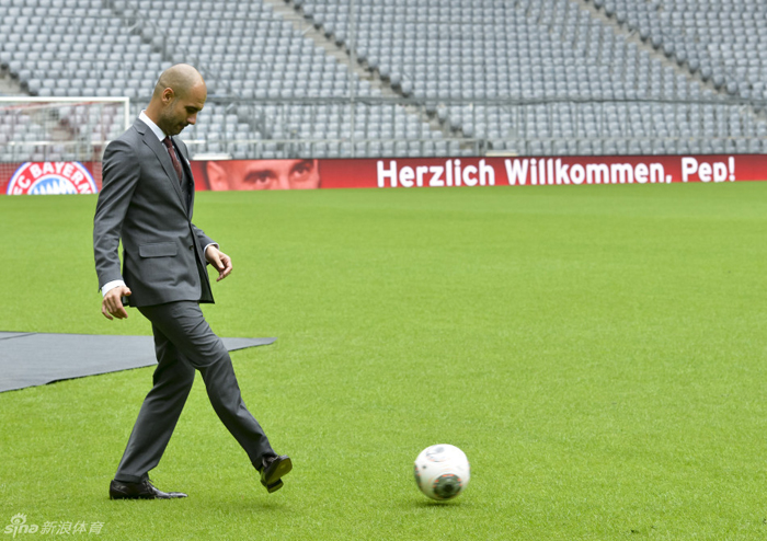 Pep Guardiola ha sido presentado como nuevo técnico del Bayern de Munich 9
