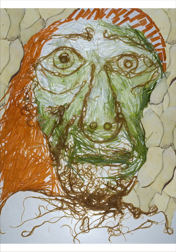 Las clásicas obras hechas con verduas 235