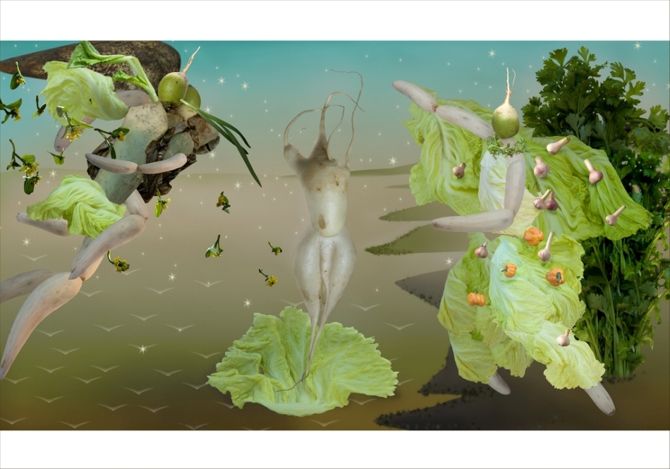 Las clásicas obras hechas con verduas 21