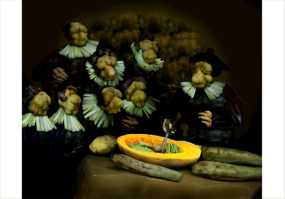 Las clásicas obras hechas con verduas 16