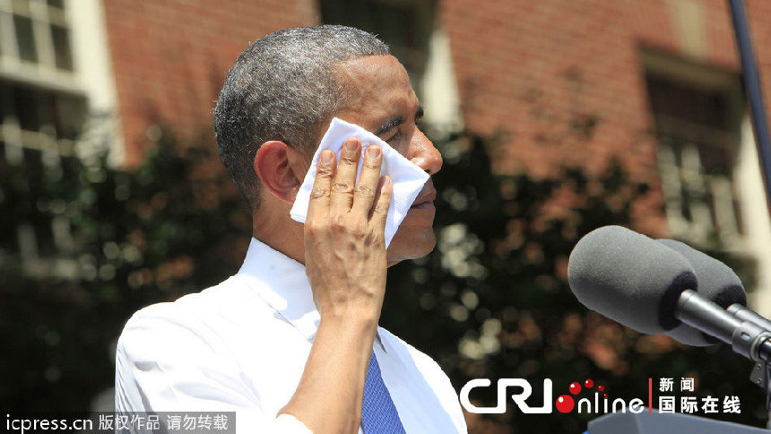 Suda mucho Barack Obama en el discurso en la Universidad de Georgetown