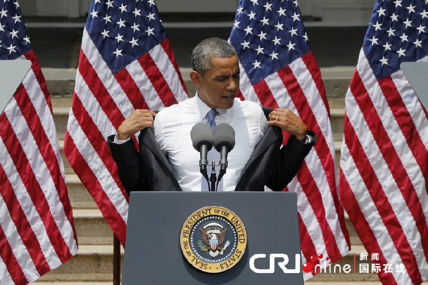 Suda mucho Barack Obama en el discurso en la Universidad de Georgetown