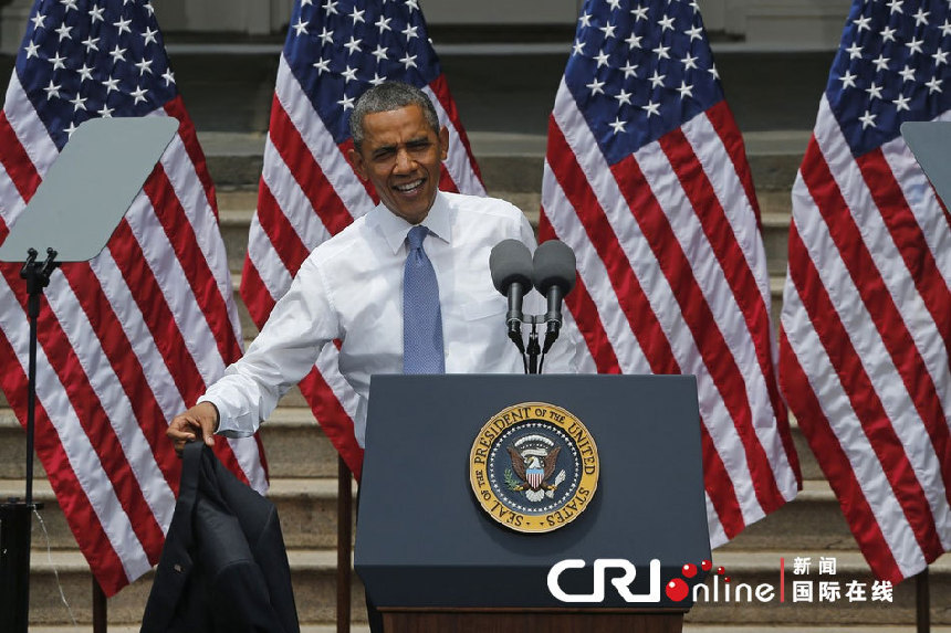 Suda mucho Barack Obama en el discurso en la Universidad de Georgetown