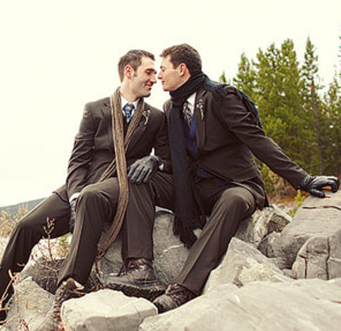 Fotos graciosas de la boda de homosexuales