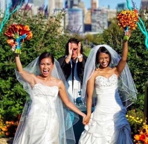 Fotos graciosas de la boda de homosexuales