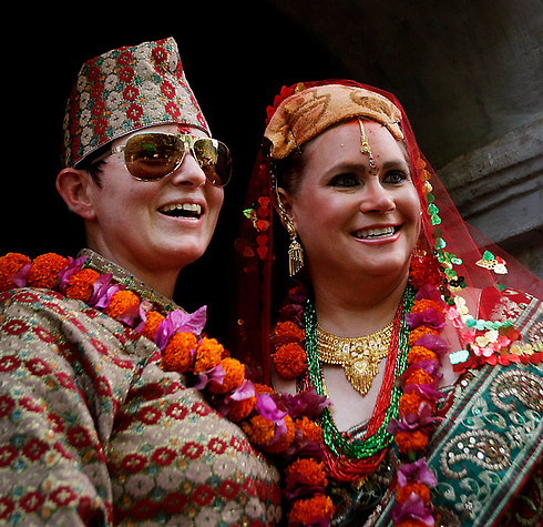Fotos graciosas de la boda de homosexuales