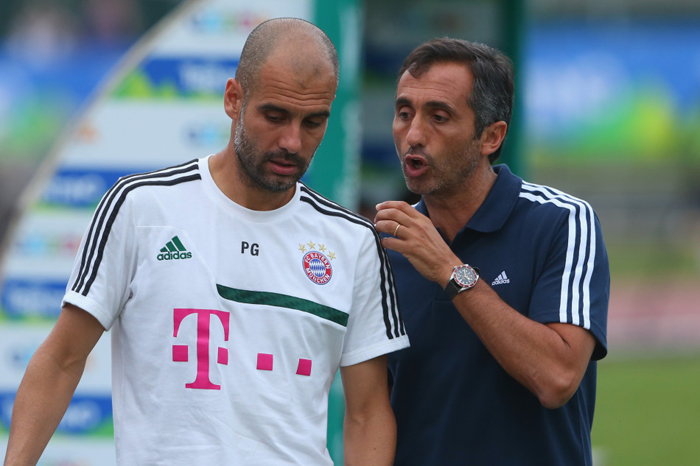 Josep Guardiola se llevó al Bayern a Italia para la pretemporada 12