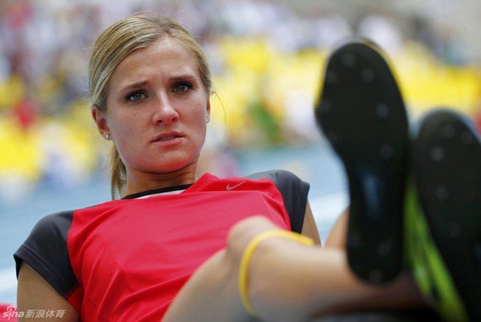 Las chicas guapas en el campo del Campeonato Mundial de Atletismo 2013 2