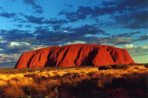 La peña sagrada de Ayers Rock.