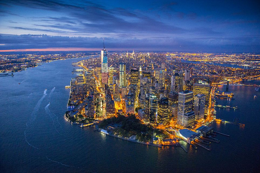 Panoramas fantásticos de Nueva York tomados por Jason Hawkes desde helicóptero