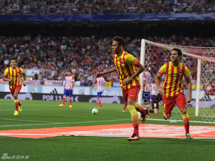 Supercopa de España: la noche de Neymar y Villa 13