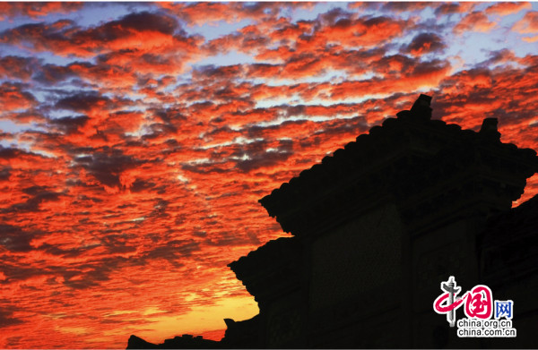 Taining, el lugar fascinante de nubes arreboladas de China12