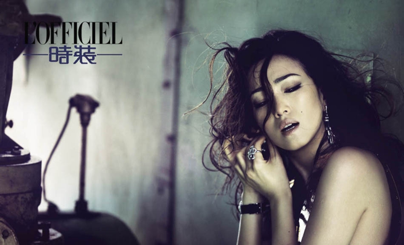 Gongli, famosa estrella china de cine posa para L´Officiel2