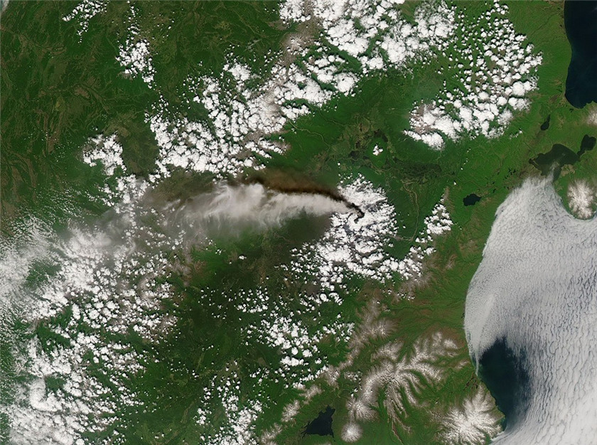 Volcán Klyuchevskaya, Rusia
