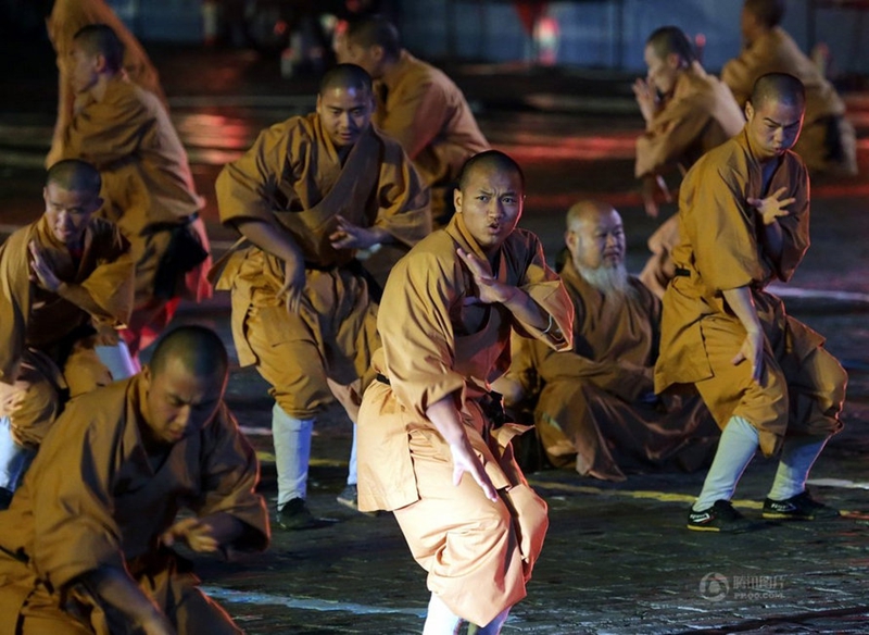 Monjes de Shaolin mostraron su maestría en el Festival Internacional de Música Militar de Rusia2