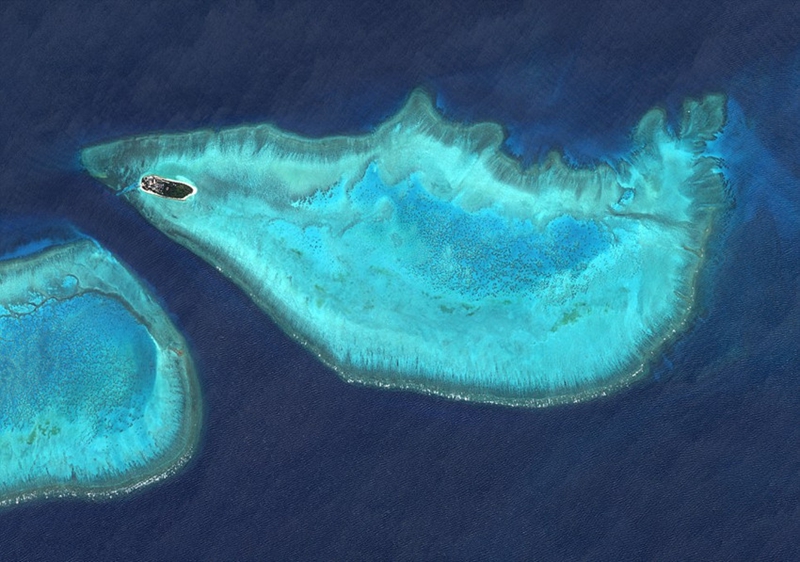 Magníficos islarios captados por satélites en el espacio2