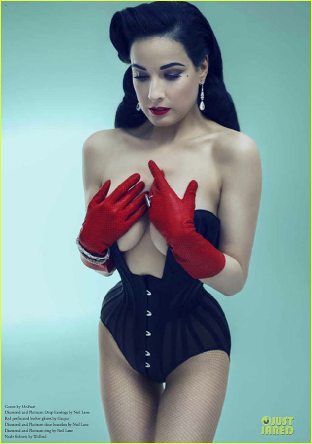  Dita Von Teese,modelo erótica más sexy del mundo 2