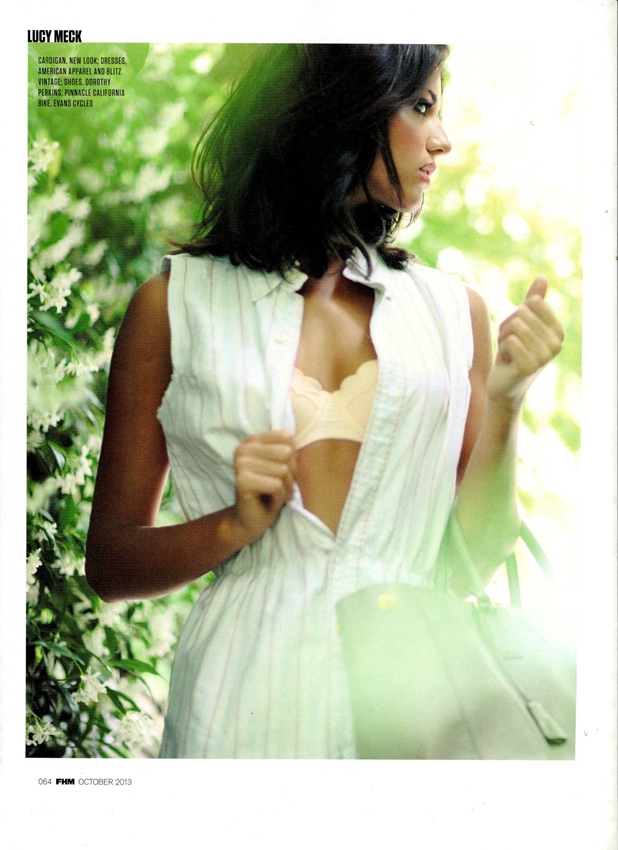 La sexy actriz de reality show Lucy Mecklenburgh posa atractivamente para FHM