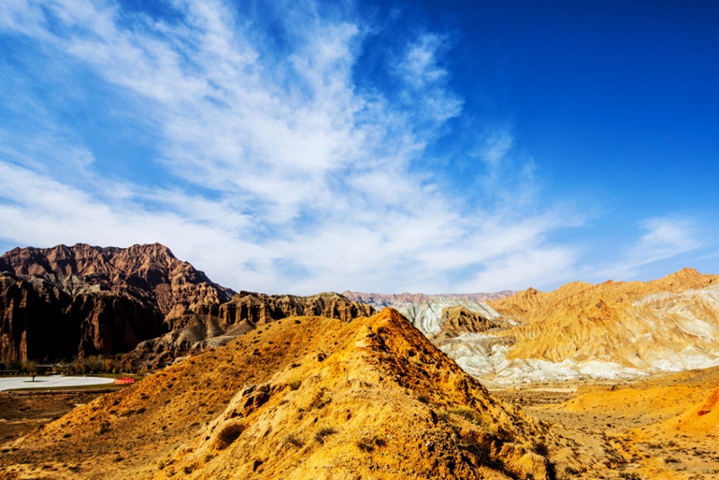 Topografía Danxia de Qinghai, tallado maravilloso de la Naturaleza5