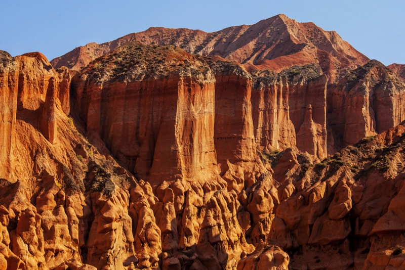 Topografía Danxia de Qinghai, tallado maravilloso de la Naturaleza6